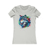 Load image into Gallery viewer, Mystic Pastel Wolf - Slim Fit Women&#39;s Tee ( this tee runs small)