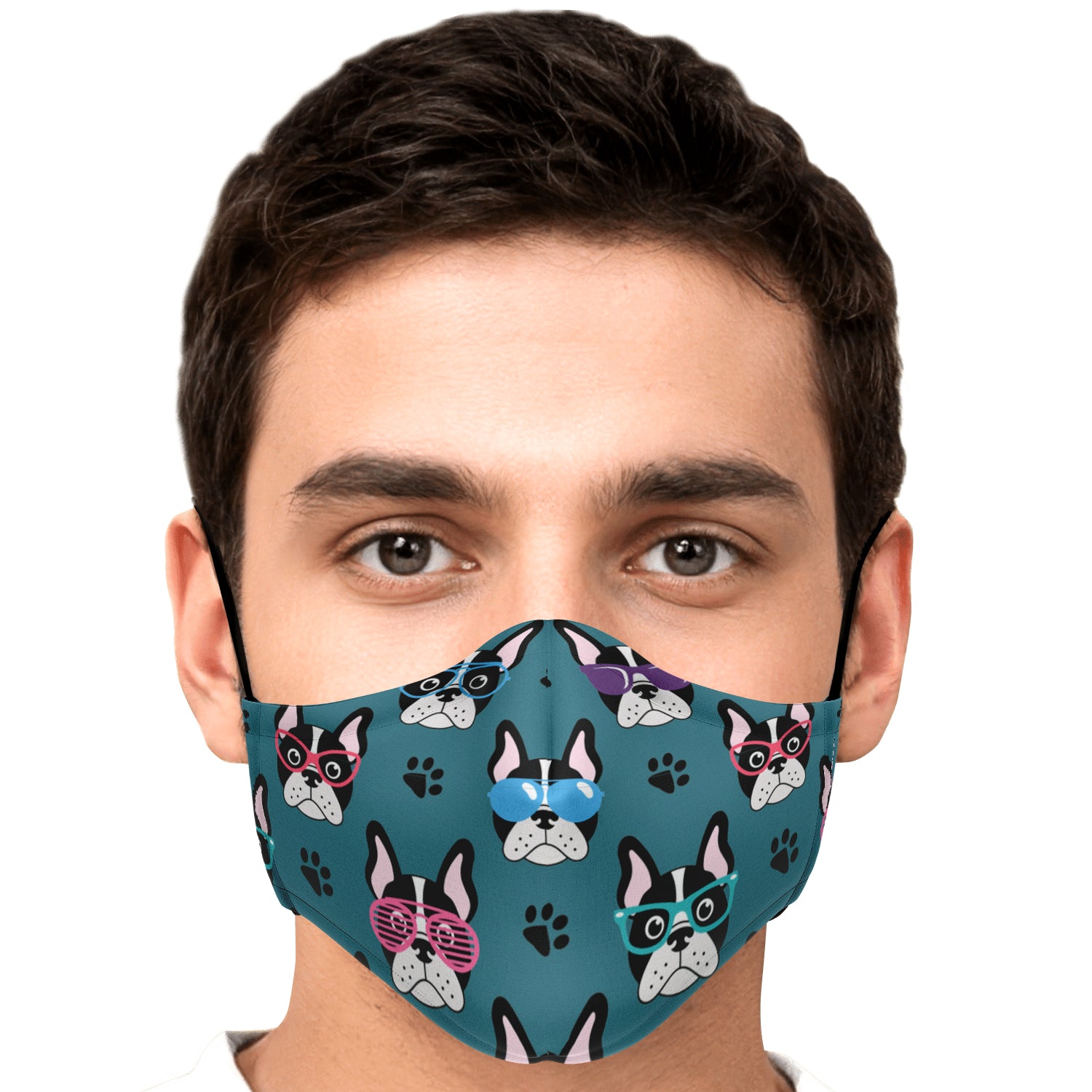 French Bulldog Blue Facemask