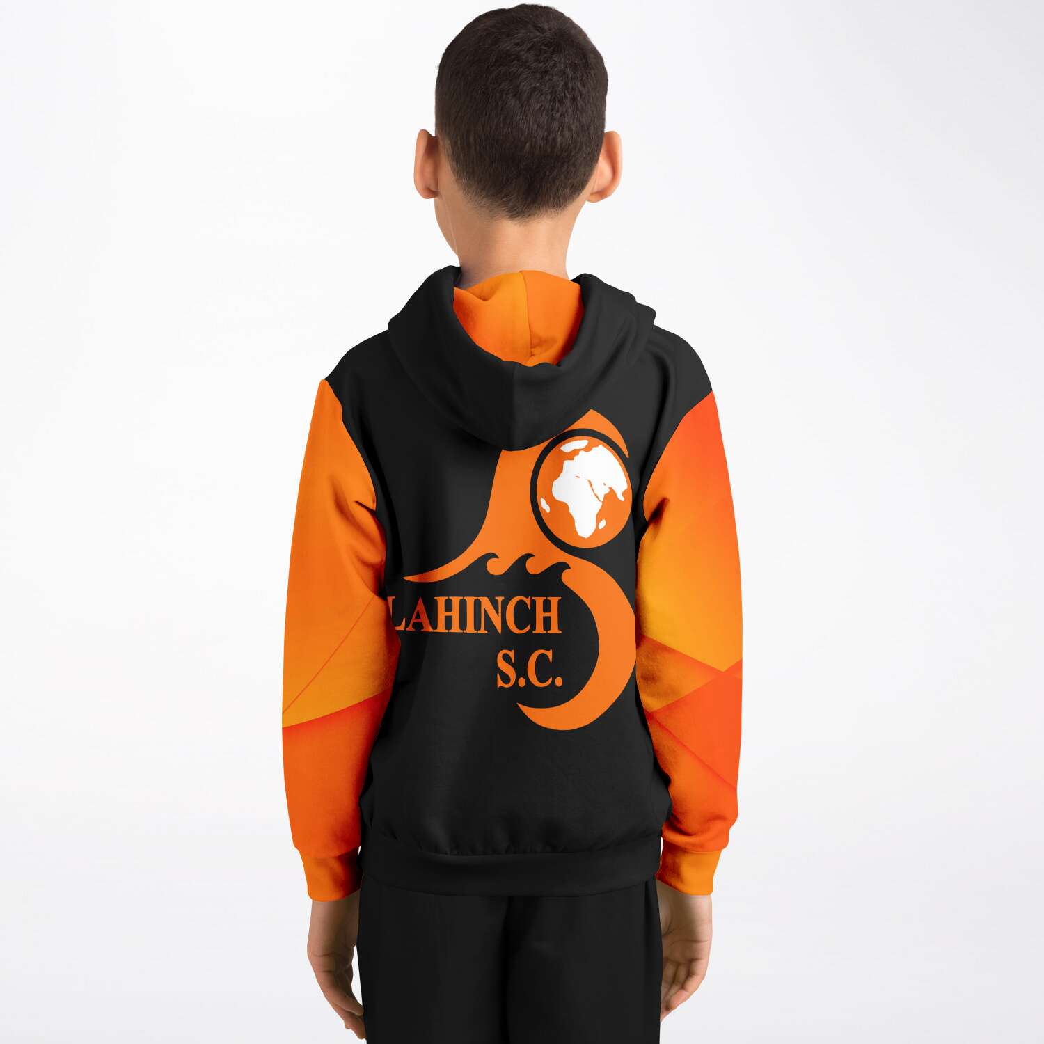Black & Orange kids hoodie