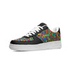 Load image into Gallery viewer, Rainbow Squares Ladies Low Top Leather Sneakers