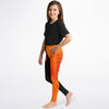 Load image into Gallery viewer, kids leggings black &amp; orange