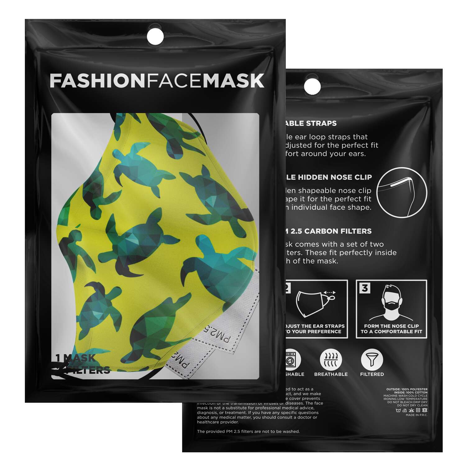 Turtle Love FaceMask
