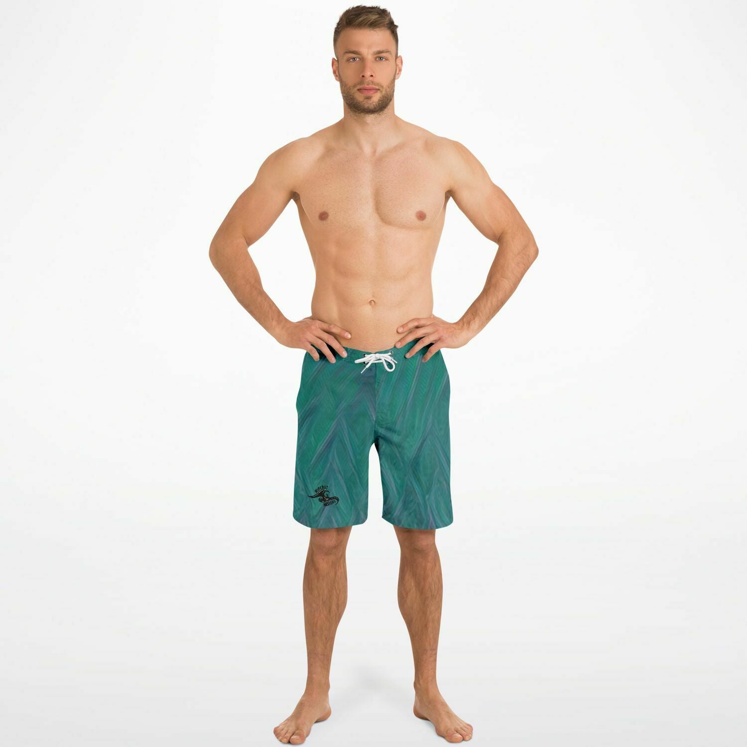 Green Ocean Board Shorts