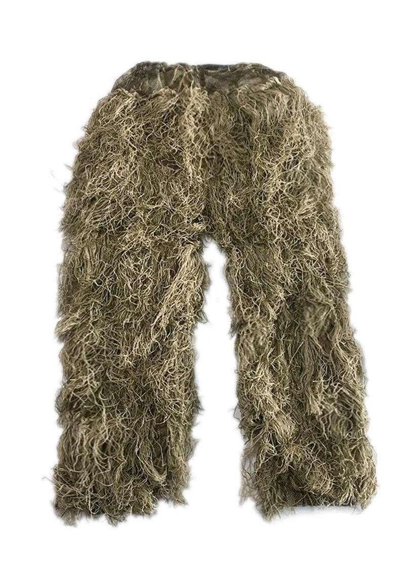 3D Withered Grass Ghillie Suit 4 PCS Sniper Camouflage Clothing